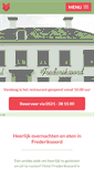 Mobile Screenshot of hotelfrederiksoord.nl